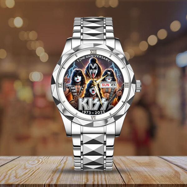 Kiss Band Alloy Luxury Quartz Watch - HOATT 11831