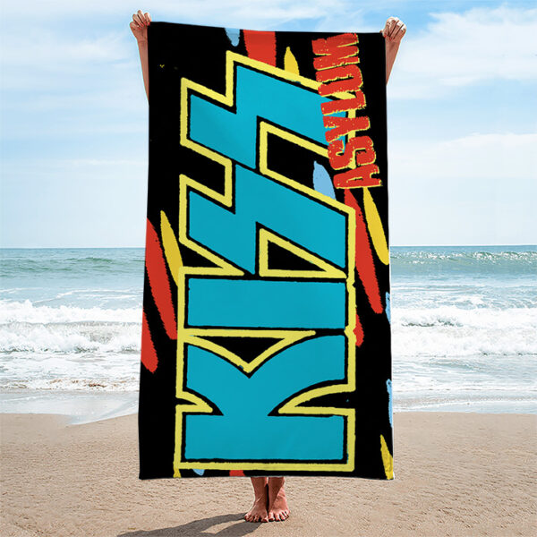 Kiss Band Rectangle Beach Towel - TANTN 14224