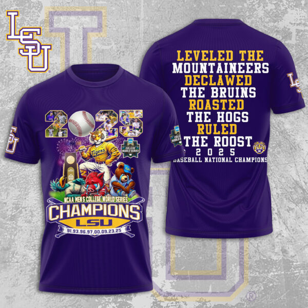 LSU Tigers Baseball 3D Apparel - MAITM 11972