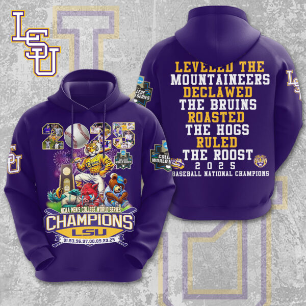 LSU Tigers Baseball 3D Apparel - MAITM 11972