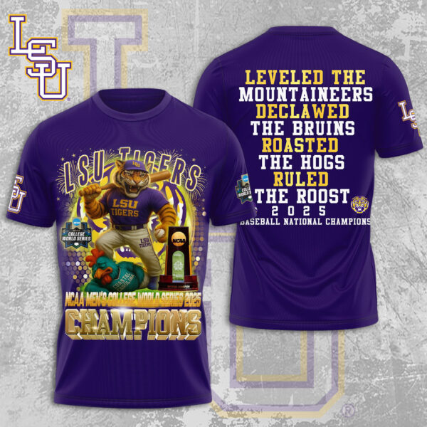 LSU Tigers Baseball 3D Apparel - MAITM 12232