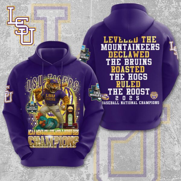 LSU Tigers Baseball 3D Apparel - MAITM 12232