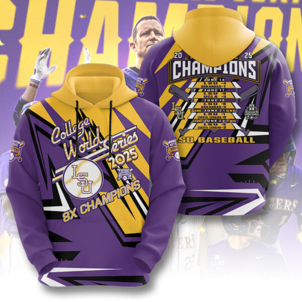 LSU Tigers Baseball 3D Apparel - GNE 3933