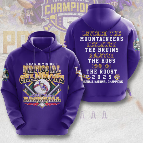 LSU Tigers Baseball 3D Apparel - MAITM 11890