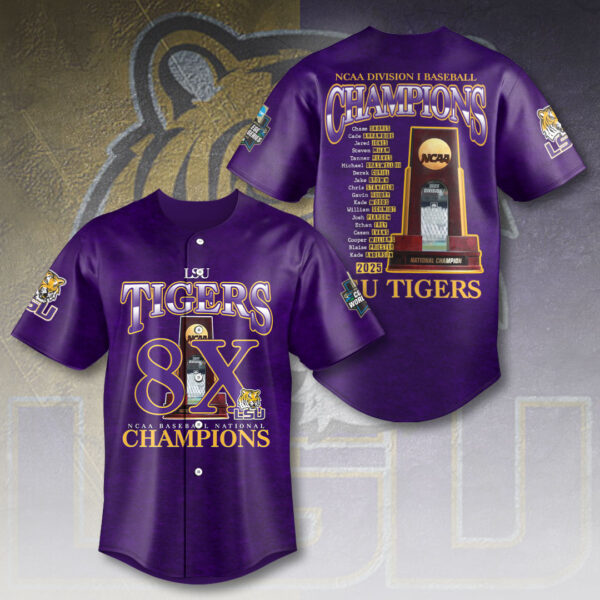 LSU Tigers Baseball Baseball Jersey - HOATT 11755
