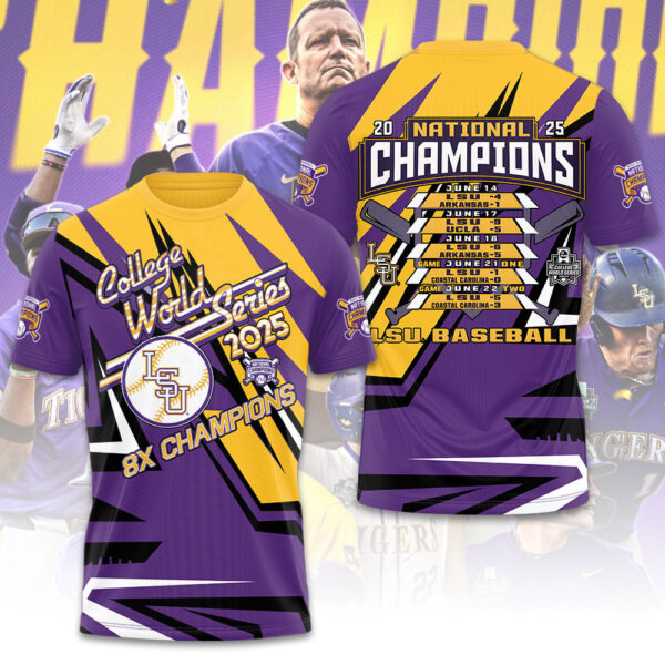LSU Tigers Baseball 3D Apparel - GNE 3933