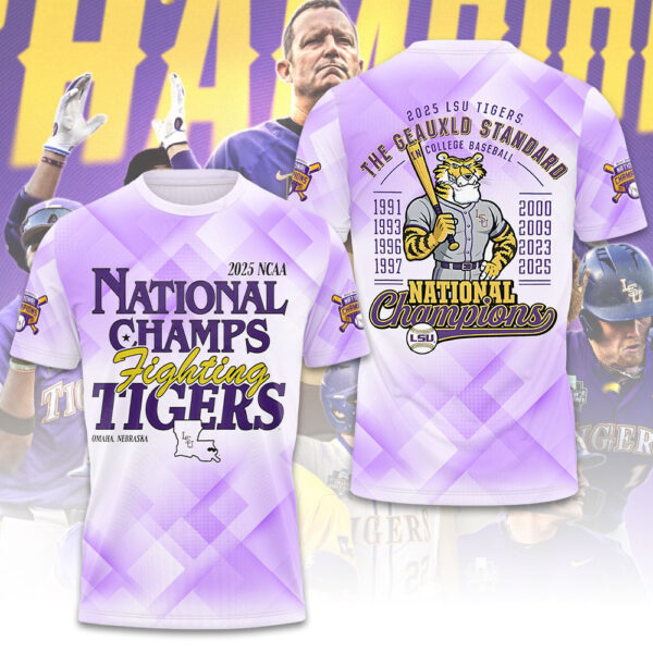 LSU Tigers Baseball 3D Apparel - GNE 3938