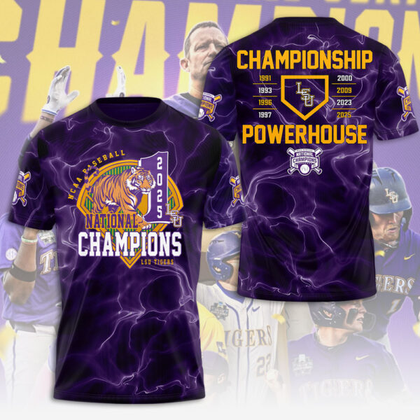 LSU Tigers Baseball 3D Apparel - GNE 3841