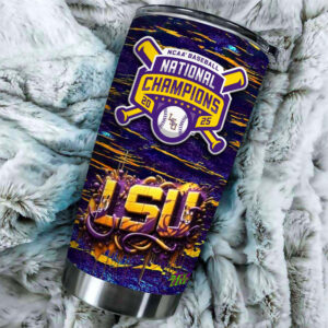 LSU Tigers Baseball Tumbler Cup - GNE NEW519