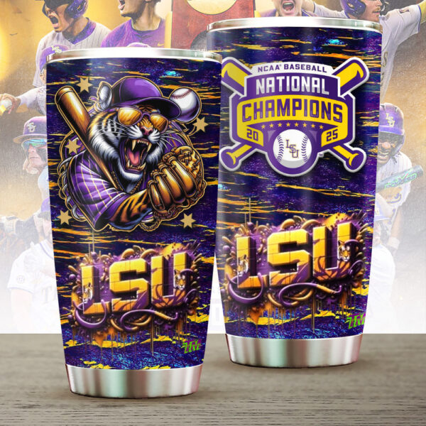 LSU Tigers Baseball Tumbler Cup - GNE NEW519