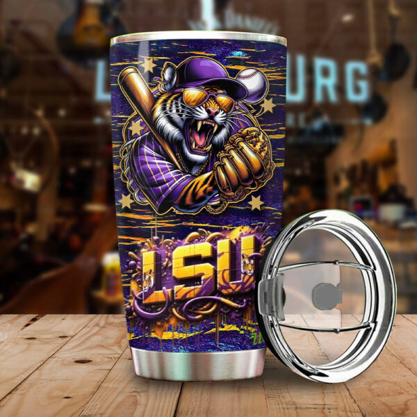 LSU Tigers Baseball Tumbler Cup - GNE NEW519