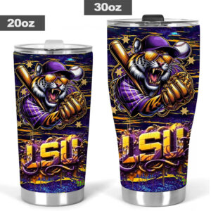 LSU Tigers Baseball Tumbler Cup - GNE NEW519