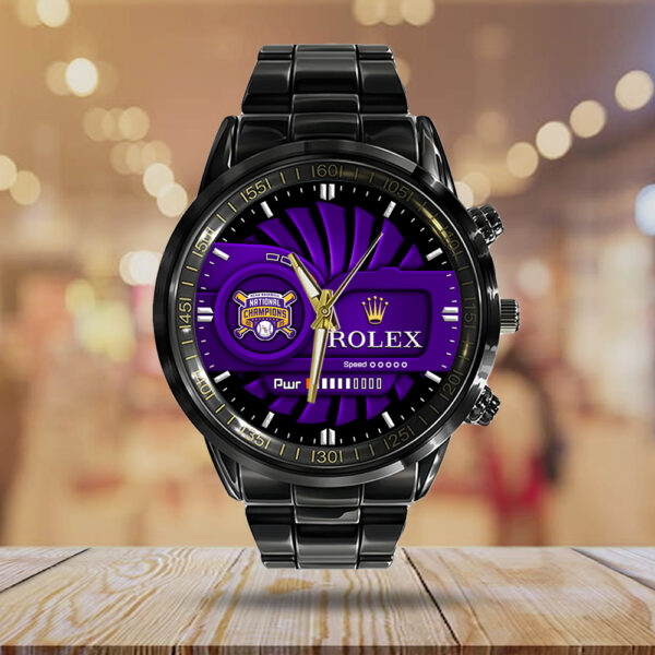 LSU Tigers Baseball x Rolex Black Stainless Steel Watch - MAITM 12012