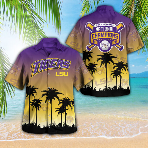 LSU Tigers Baseball 3D Hawaiian Shirt - GNE 3906