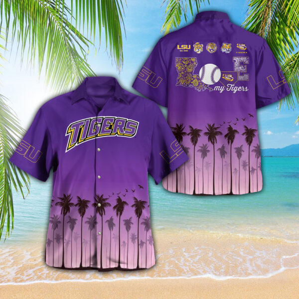 LSU Tigers Baseball 3D Hawaiian Shirt - GNE 3913