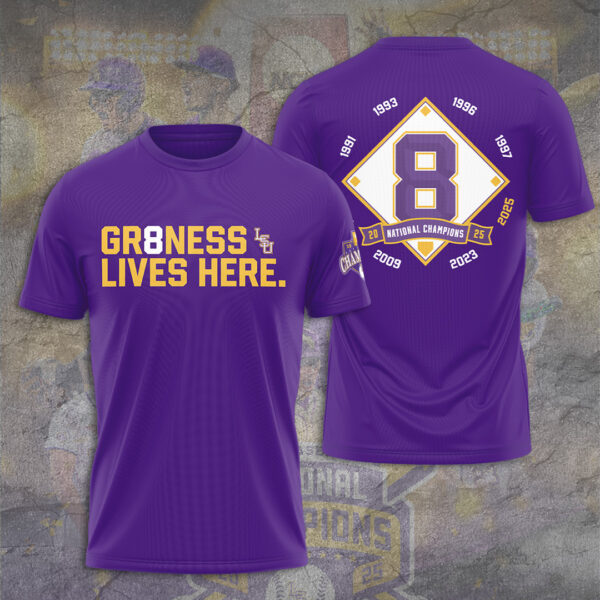 LSU Tigers Baseball 3D Apparel - TANTN 14214