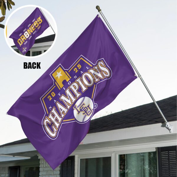 LSU Tigers Baseball 3D House Flag - TANTN 14090