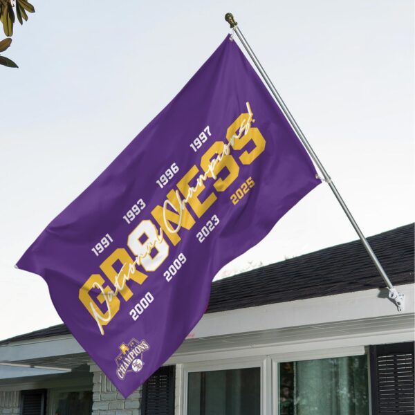 LSU Tigers Baseball 3D House Flag - TANTN 14090
