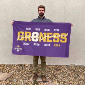 LSU Tigers Baseball 3D House Flag - TANTN 14090