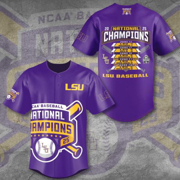 LSU Tigers Baseball Baseball Jersey - GNE 3908