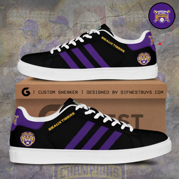 LSU Tigers Baseball Custom SS Shoes - TANTN 14125