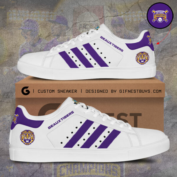 LSU Tigers Baseball Custom SS Shoes - TANTN 14126