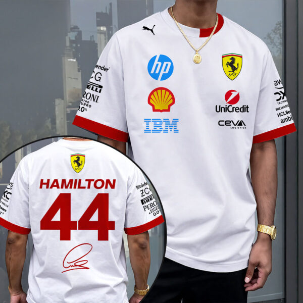 Scuderia Ferrari x Lewis Hamilton 3D T-Shirt - MAITM 12005