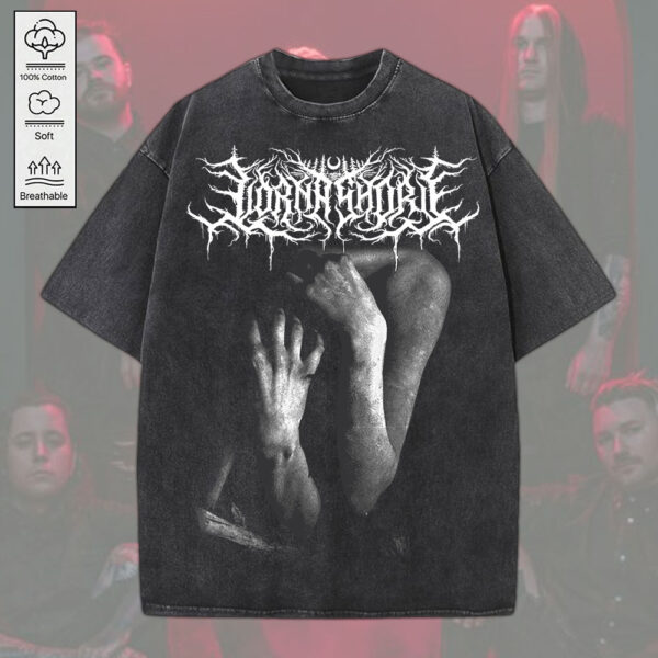 Lorna Shore 2D Acid Washed Cotton Shirt - MEDIA 137