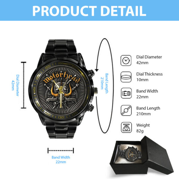 Motörhead Band Black Stainless Steel Watch - TANTN 14471
