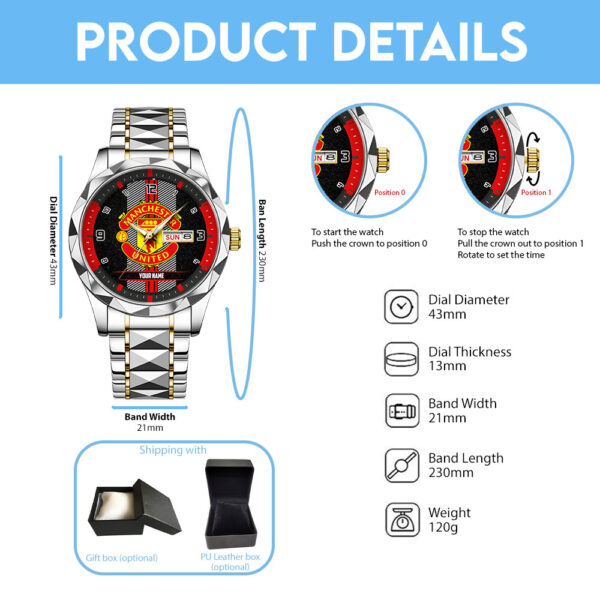 Personalized Manchester United Alloy Luxury Quartz Watch - TANTN 14743