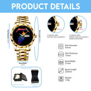 MET Band Alloy Luxury Quartz Watch - GNE 3948
