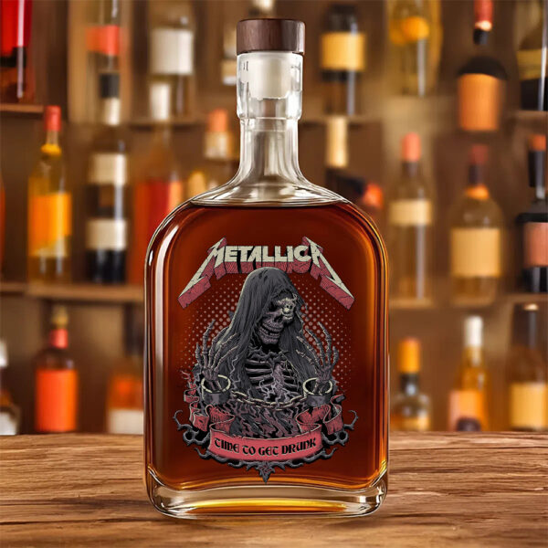 MET Band 25oz Empty Whiskey Bottle - TANTN 14861