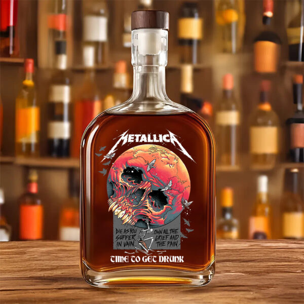 MET Band 25oz Empty Whiskey Bottle - TANTN 14859