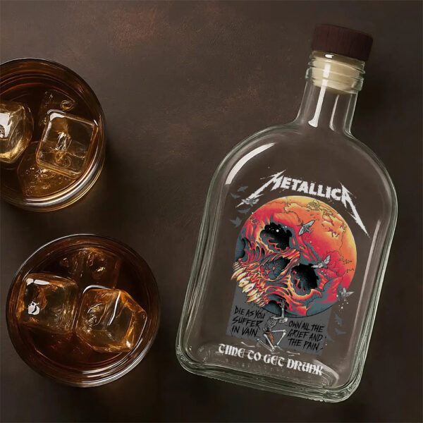 MET Band 25oz Empty Whiskey Bottle - TANTN 14859