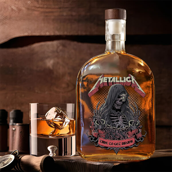 MET Band 25oz Empty Whiskey Bottle - TANTN 14861