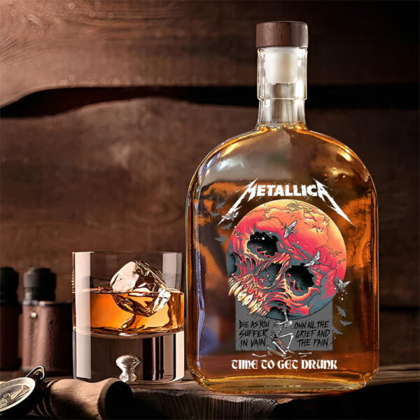 MET Band 25oz Empty Whiskey Bottle - TANTN 14859