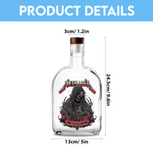 MET Band 25oz Empty Whiskey Bottle - TANTN 14861