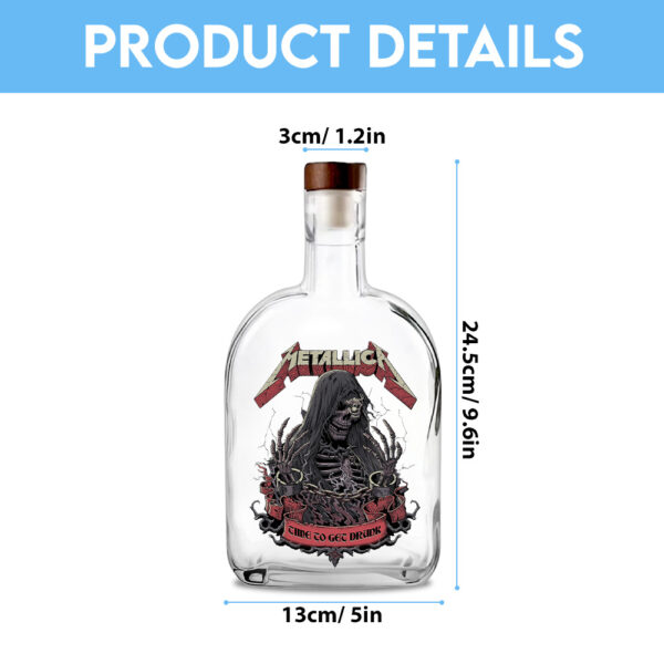 MET Band 25oz Empty Whiskey Bottle - TANTN 14861