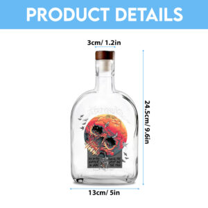 MET Band 25oz Empty Whiskey Bottle - TANTN 14859