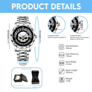 Harley Davidson Alloy Luxury Quartz Watch - GNE 3815