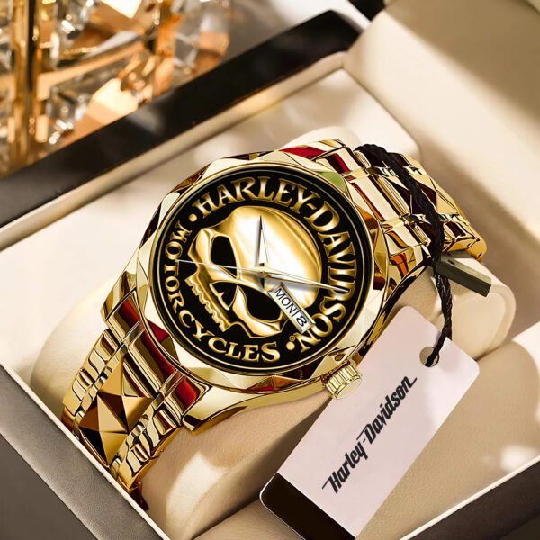 Harley Davidson Alloy Luxury Quartz Watch - GNE 3904