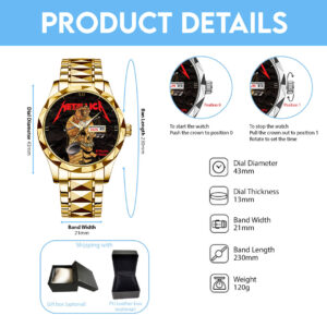 MET Band Alloy Luxury Quartz Watch - HOATT 11981