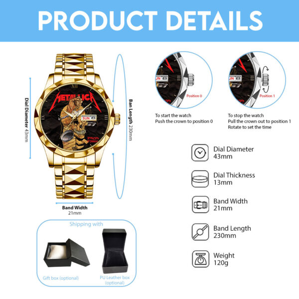 MET Band Alloy Luxury Quartz Watch - HOATT 11981