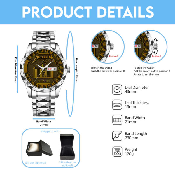 MET Band Alloy Luxury Quartz Watch - TANTN 14276