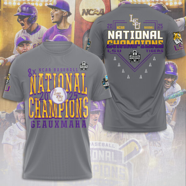 LSU Tigers Baseball 3D Apparel - NGHIAVT 2976