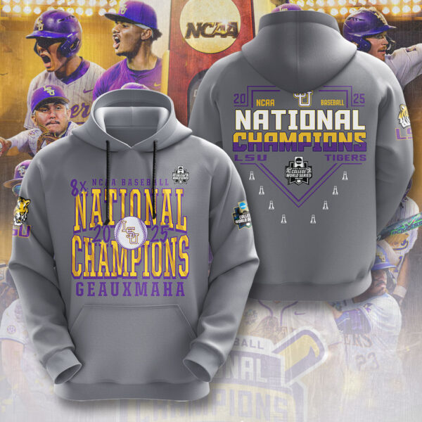 LSU Tigers Baseball 3D Apparel - NGHIAVT 2976