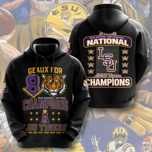 LSU Tigers Baseball 3D Apparel - NGHIAVT 3000
