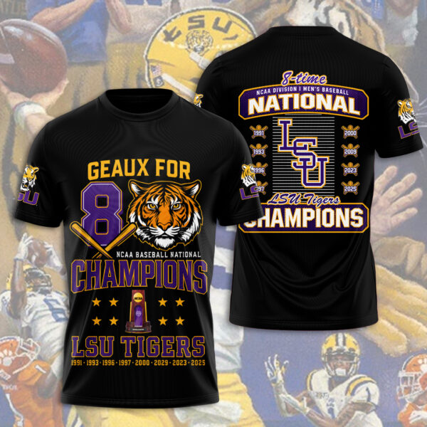 LSU Tigers Baseball 3D Apparel - NGHIAVT 3000