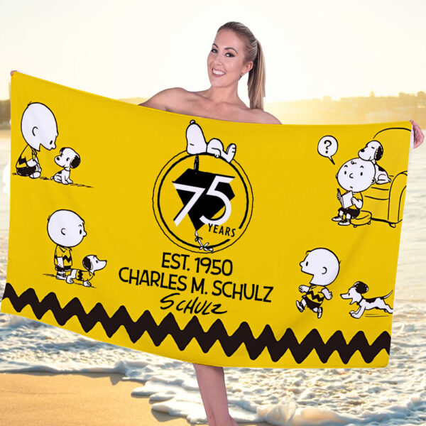 Peanuts Snoopy Rectangle Beach Towel - NGHIAVT 3184