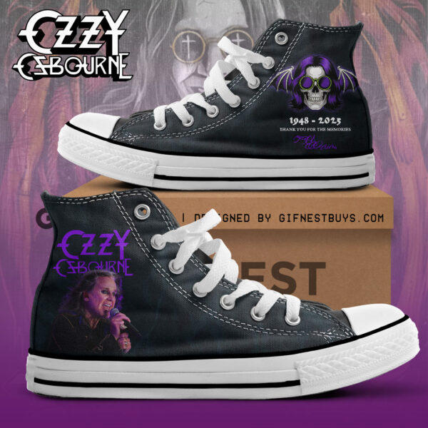Ozzy Osbourne High Top Canvas Shoes - NGHIAVT 3249.4